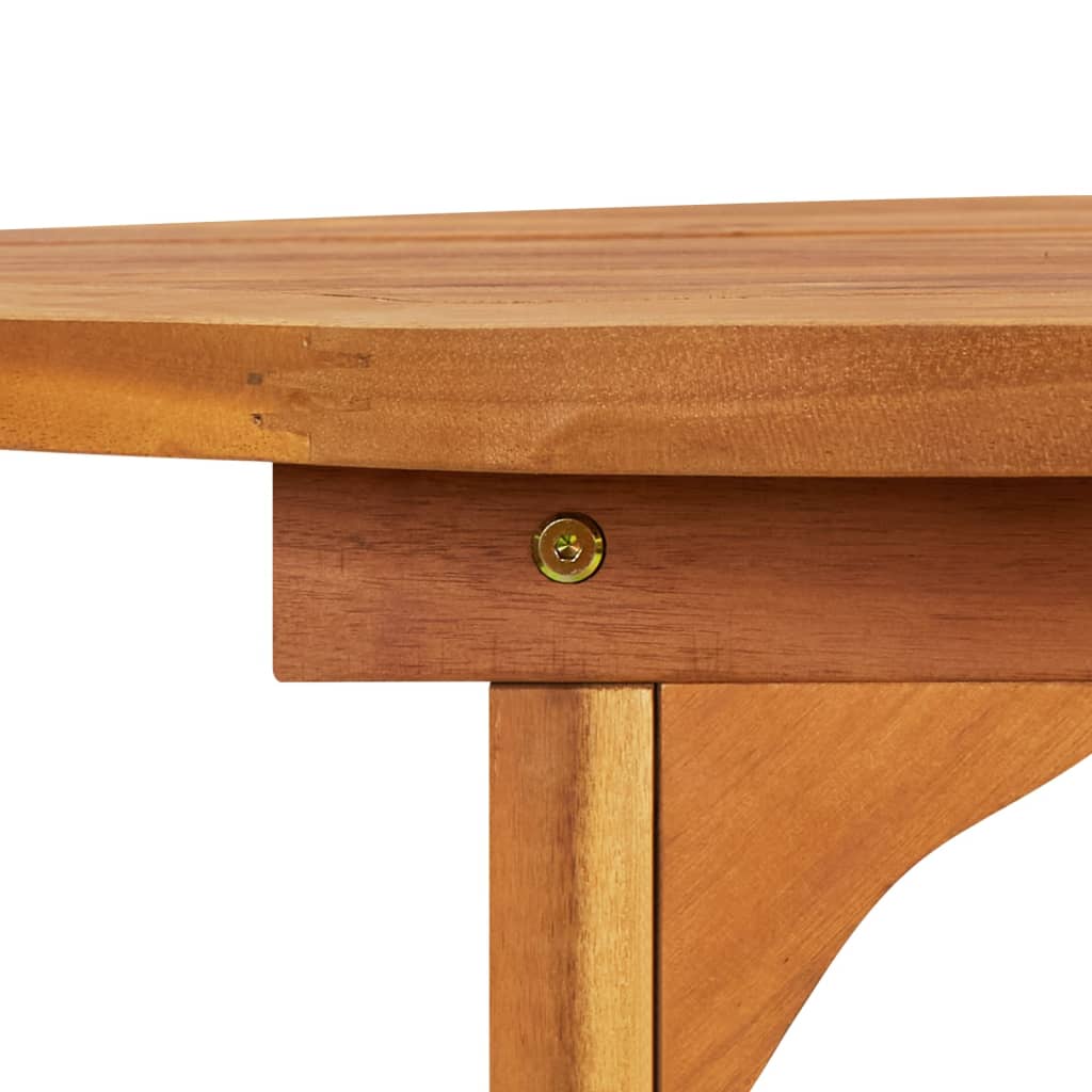 طاولة طعام للحديقة، 180×90×75 سم، مصنوعة من خشب الأكاسيا الصلب