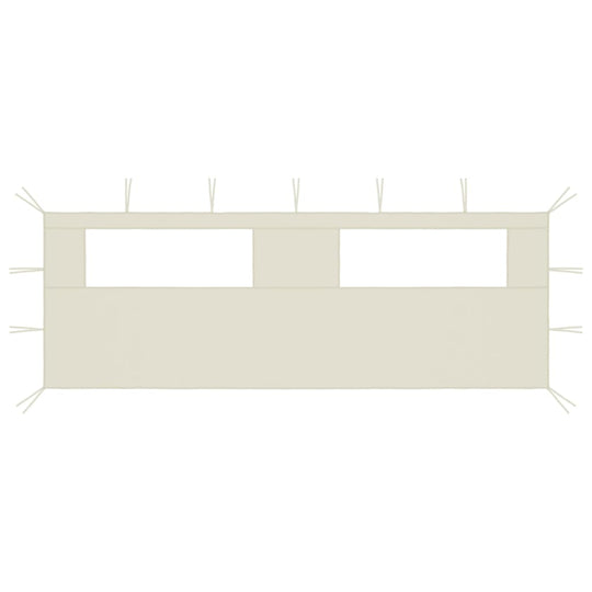 Gazebo Sidewall with Windows 6x2 m