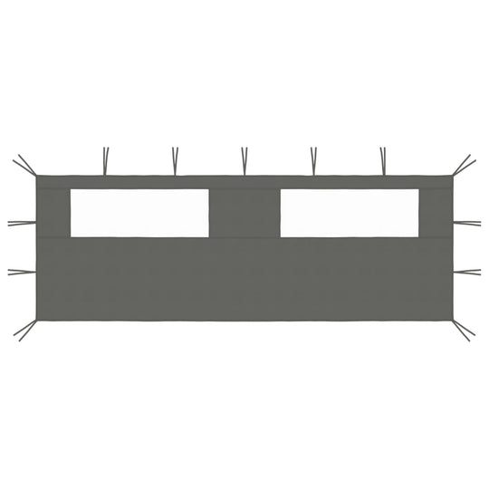 Gazebo Sidewall with Windows 6x2 m