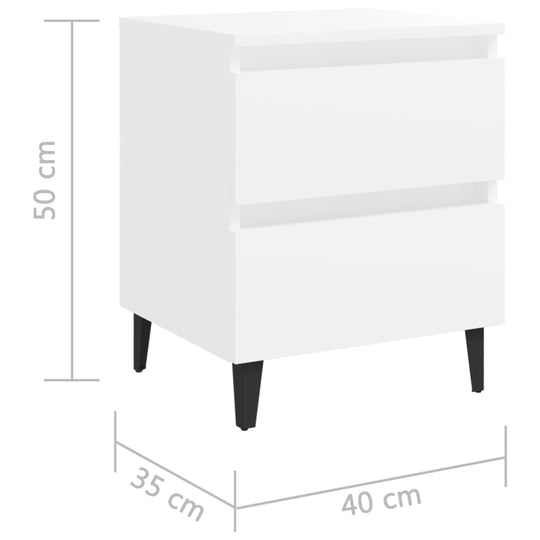 Bed Cabinets 2 pcs 40x35x50 cm Engineered Wood , Furniture -> Tables -> Bedside Tables