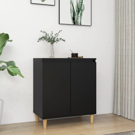 Sideboard with Solid Wood Legs 60x35x70 cm Engineered Wood , Buffets & Sideboards , Buffets & Sideboards,Cabinets & Storage -,Durable,eligant,Furniture -,Home & Garden -,Modern Design,new-305021,Outdoor Furniture -,Wooden Furniture