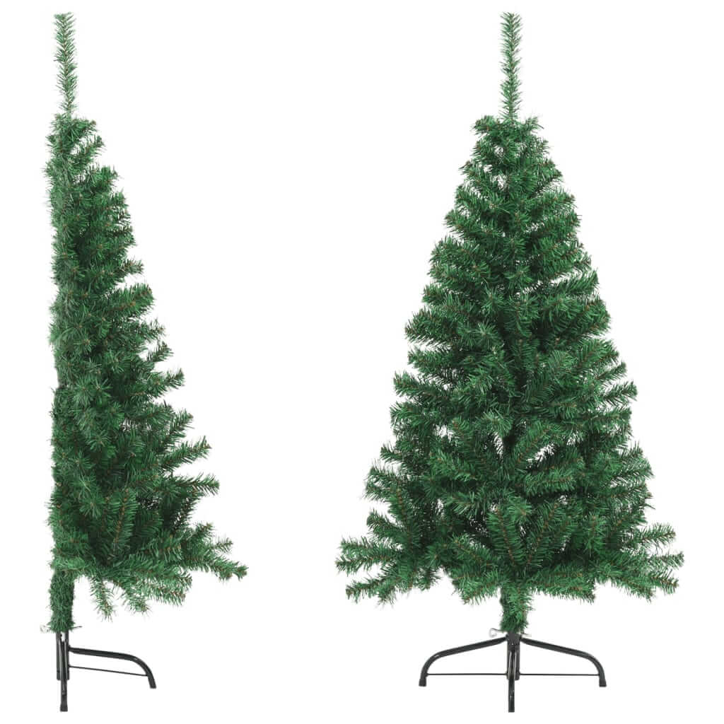 Artificial Half Christmas Tree with Stand Green 120 cm PVC