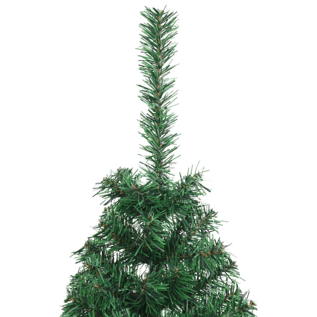 Artificial Half Christmas Tree with Stand Green 120 cm PVC