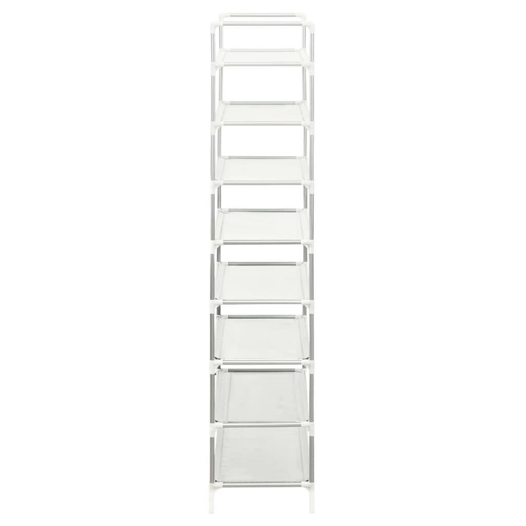 Shoe Rack with 8 Shelves Metal and Non-woven Fabric