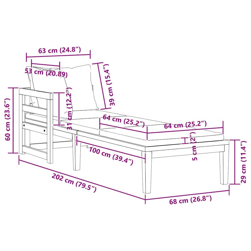 كرسي استرخاء مع مسند للذراعين، مصنوع من خشب الأكاسيا الصلب بلون كريمي.