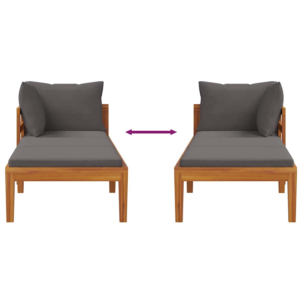 كرسي استرخاء مع مسند للذراعين، مصنوع من خشب الأكاسيا الداكن الصلب