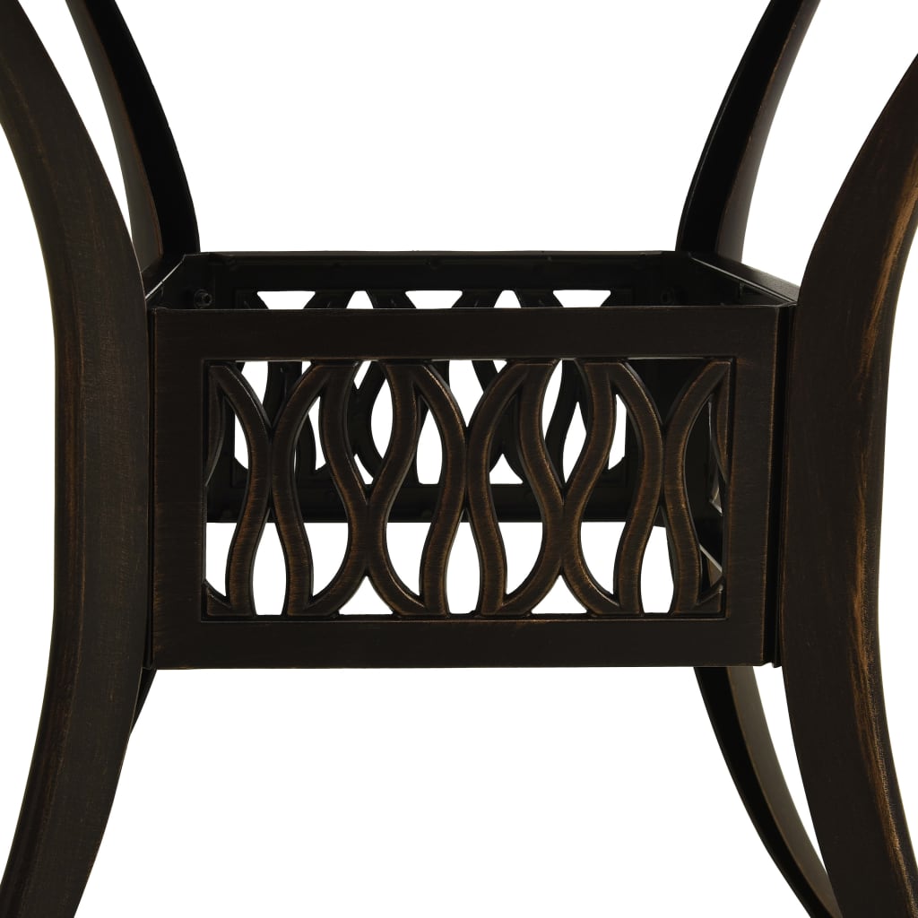 3 Piece Bistro Set Cast Aluminium Bronze , Furniture -> Outdoor Furniture -> Outdoor Furniture Sets , brown,Durable,eligant,Furniture -,Home & Garden -,metal,Modern Design,new-305021,Outdoor Furniture -,Outdoor Furniture Sets