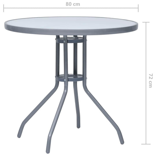 Garden Dining Set Aluminium and Textilene