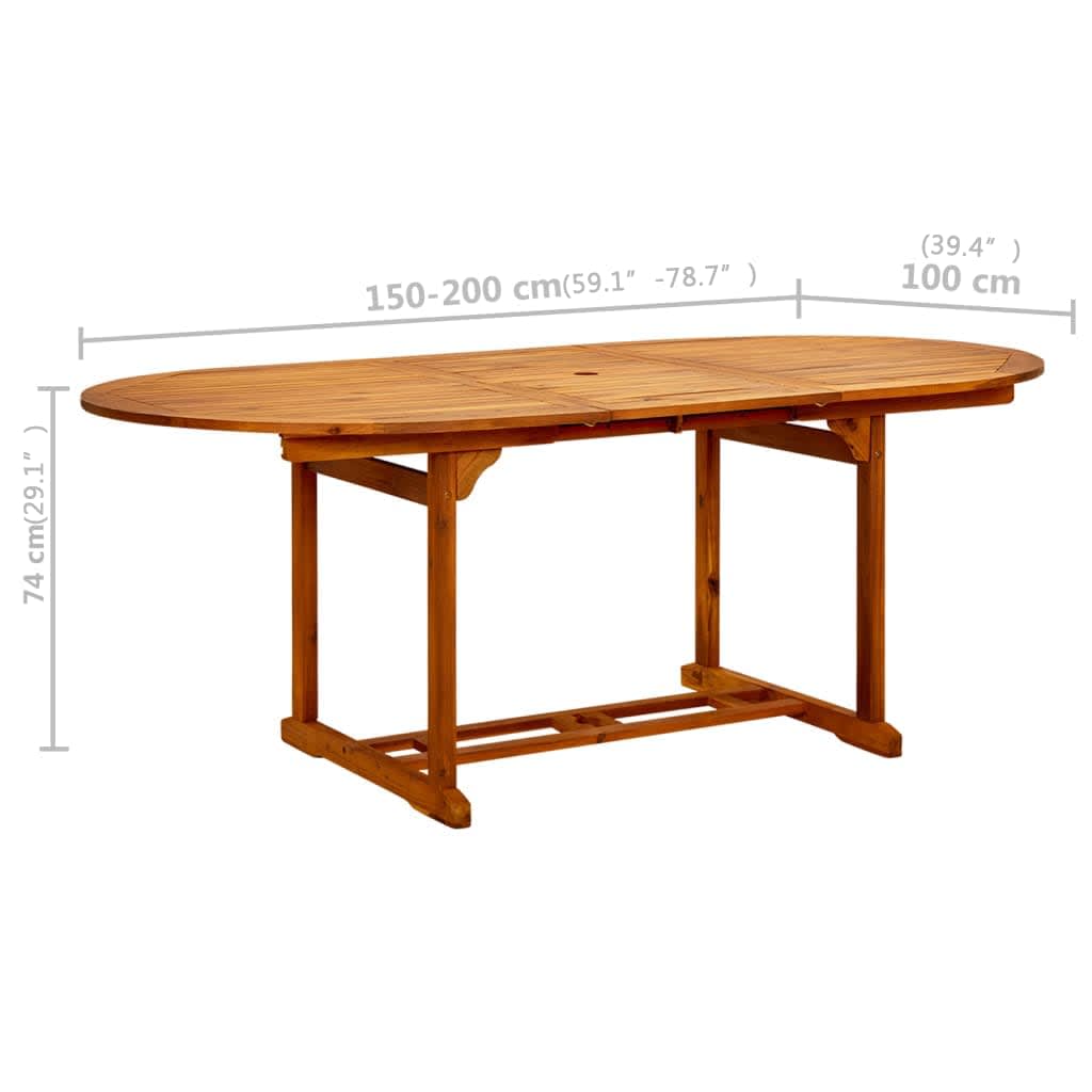 طقم طعام للحديقة مكون من 7 قطع من بولي راتان