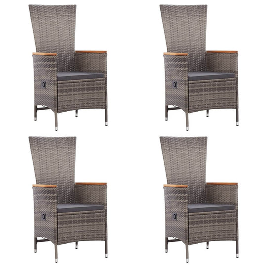 طقم طعام للحديقة مكون من 7 قطع من بولي راتان