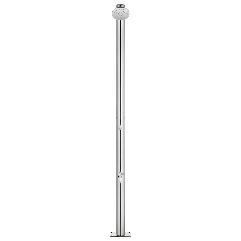 Garden Shower with  Base 220 cm Stainless Steel featuring a modern design and stainless steel construction.