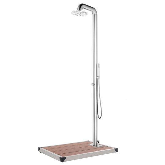 Garden Shower with  Base 230 cm Stainless Steel