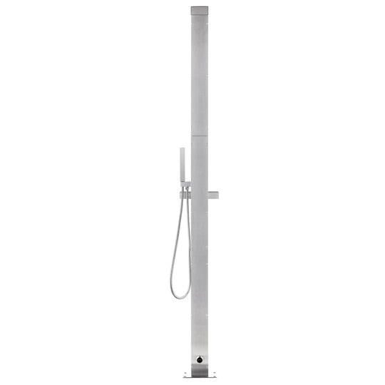 Garden Shower with  Base 225 cm Stainless Steel