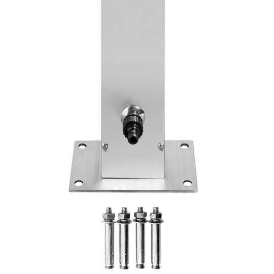Garden Shower with  Base 225 cm Stainless Steel