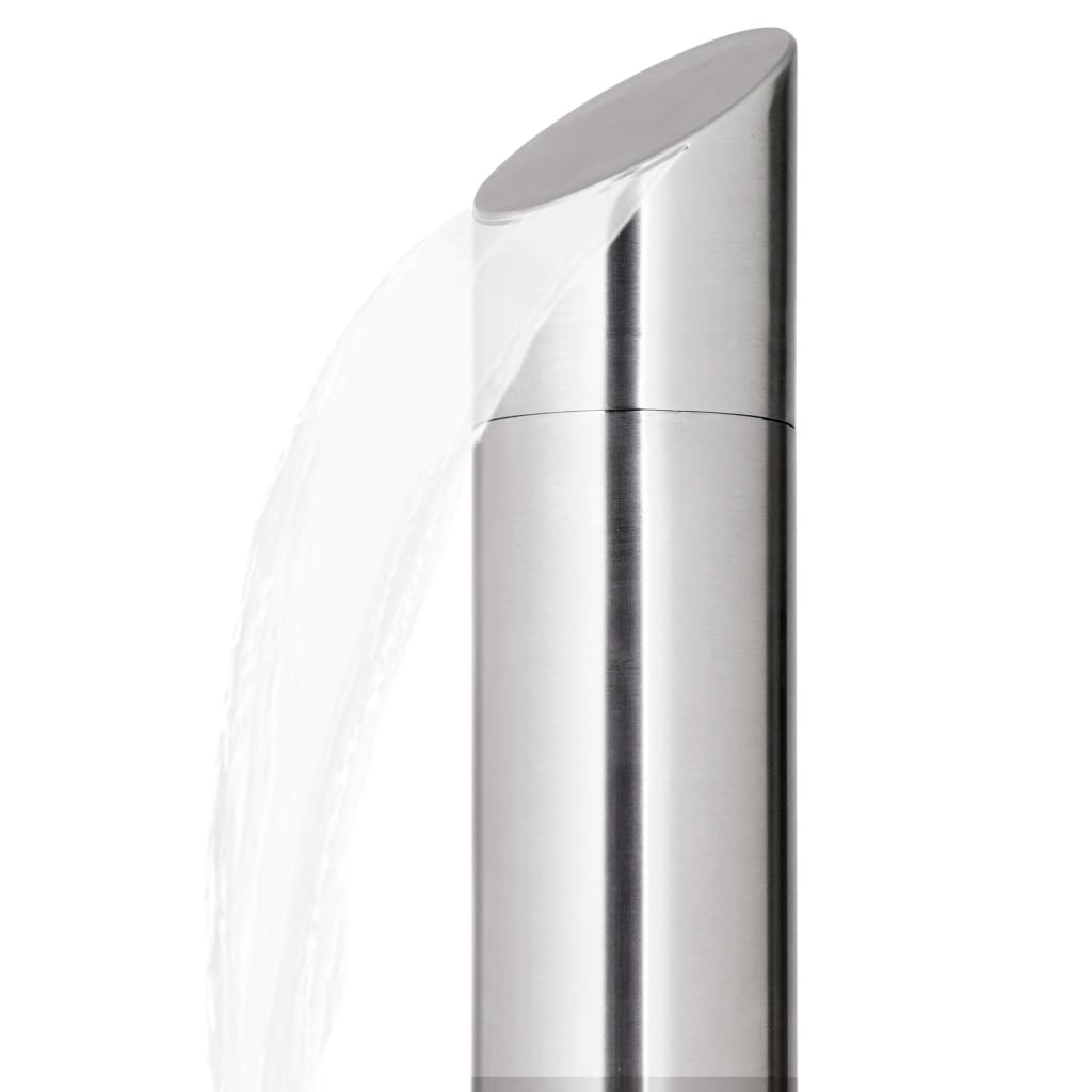 Garden Shower with  Base 225 cm Stainless Steel featuring modern design and waterfall head shower.