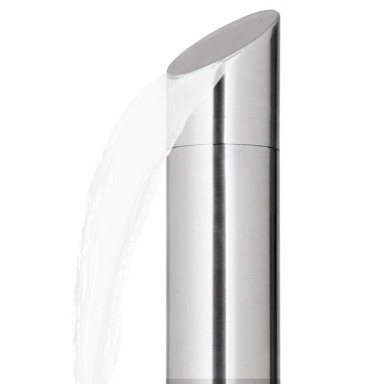 Garden Shower with  Base 225 cm Stainless Steel featuring modern design and waterfall head shower.