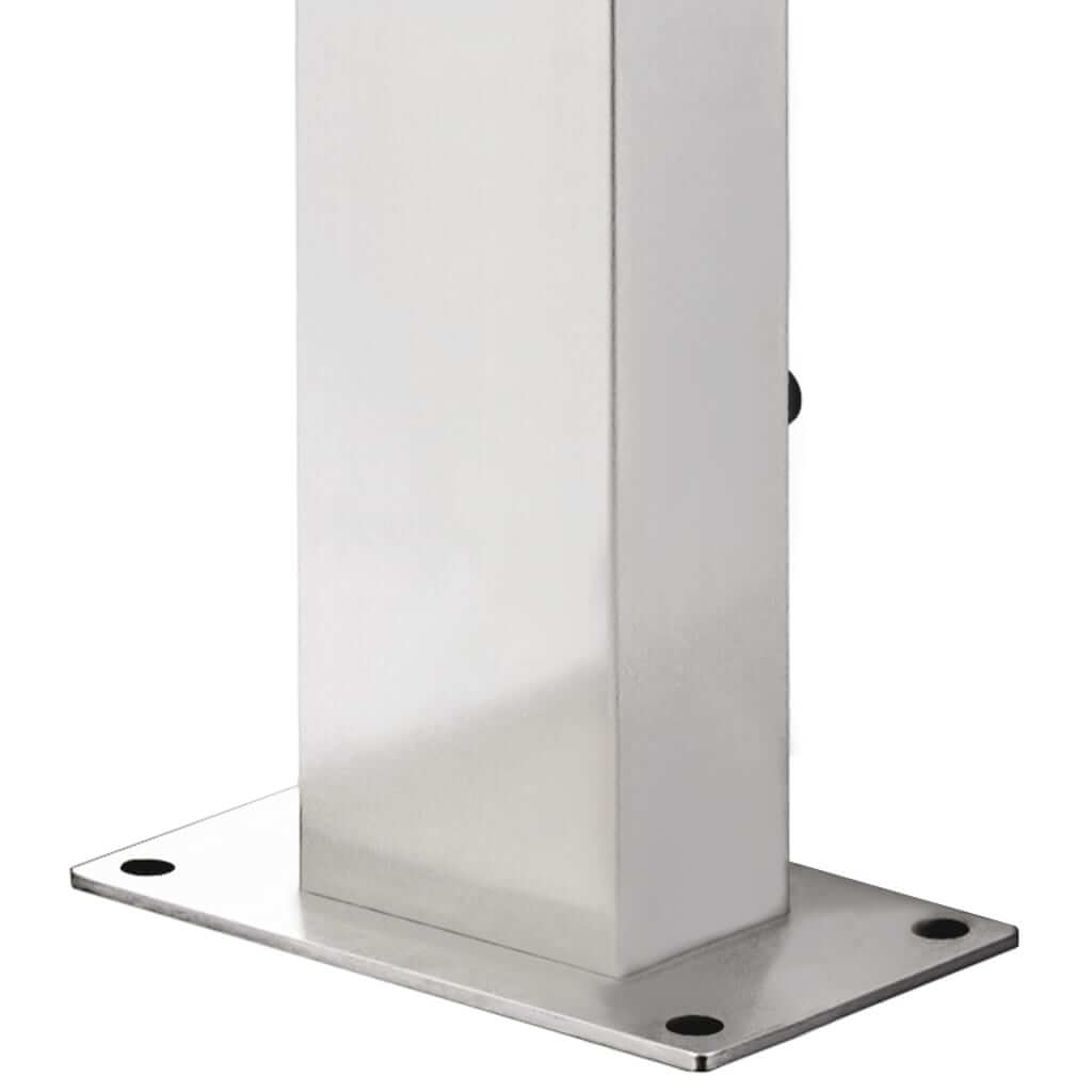 Garden Shower with Base 225 cm Stainless Steel sleek stainless steel base design for outdoor use.