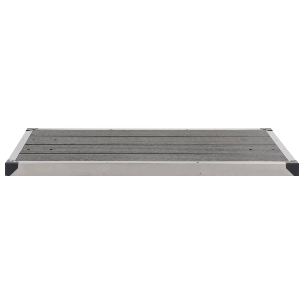 Garden Shower with Base 225 cm Stainless Steel platform view