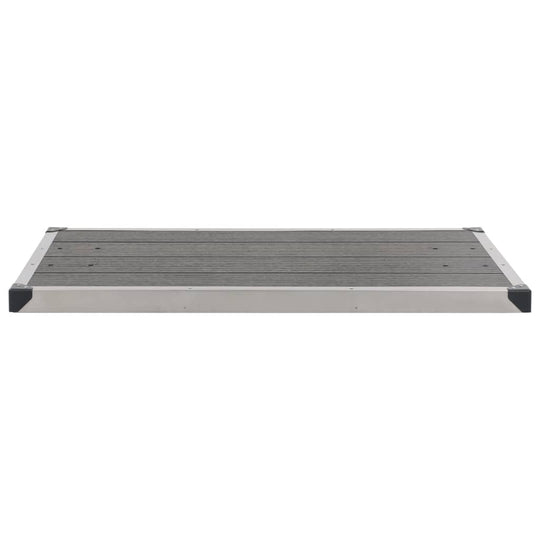 Garden Shower with Base 225 cm Stainless Steel platform view