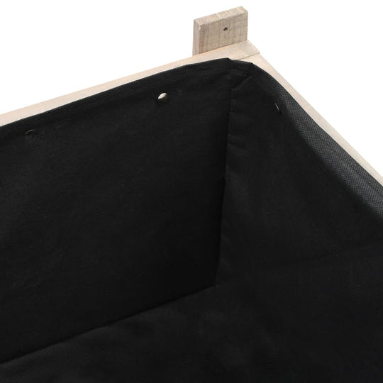 حوض زراعي مرتفع مع دفيئة، 110×54×120 سم، مصنوع من خشب التنوب الصلب