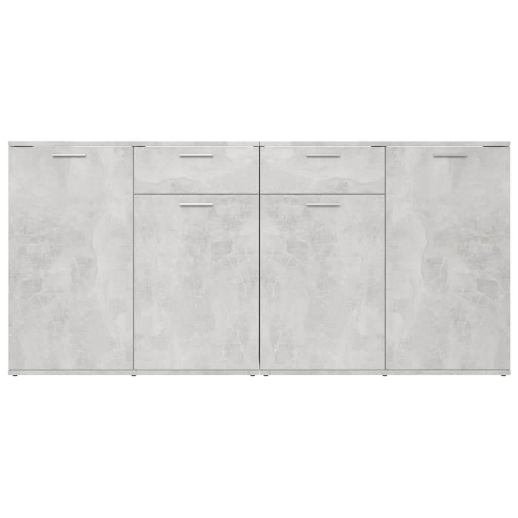 Sideboard Concrete 160x36x75 cm Engineered Wood , Furniture -> Cabinets & Storage -> Buffets & Sideboards , Buffets & Sideboards,Cabinets & Storage -,Durable,eligant,Furniture -,Home & Garden -,Modern Design,new-305021,Wooden Furniture