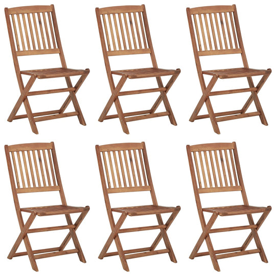 Folding Outdoor Chairs 6 pcs Solid Acacia Wood , Furniture -> Outdoor Furniture -> Outdoor Seating -> Outdoor Chairs , Chairs -,Decor -,Durable,eligant,Furniture -,Home & Garden -,Modern Design,new-305021,Outdoor Chairs,Outdoor Furniture -,Outdoor Furnitu