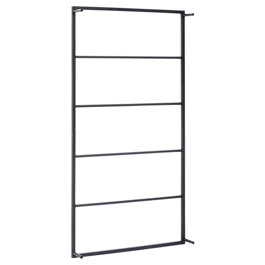 Towel Rack Black 60x10x116 cm Steel