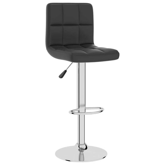 Bar Stool Faux Leather with chrome-finished base and adjustable height mechanism for optimal comfort and style.