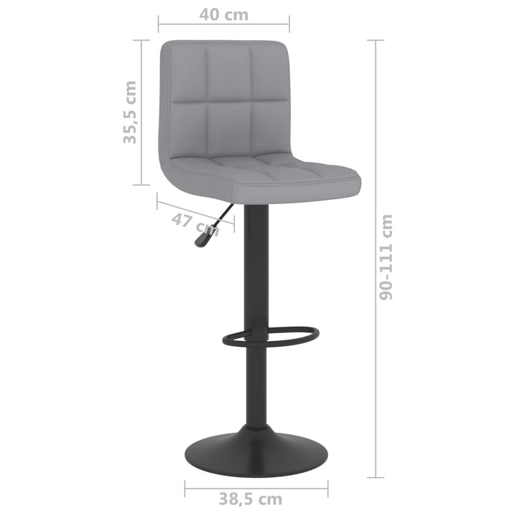 Bar Stool Light  Fabric in gray upholstery with adjustable height and sturdy base, perfect for relaxation and dining.