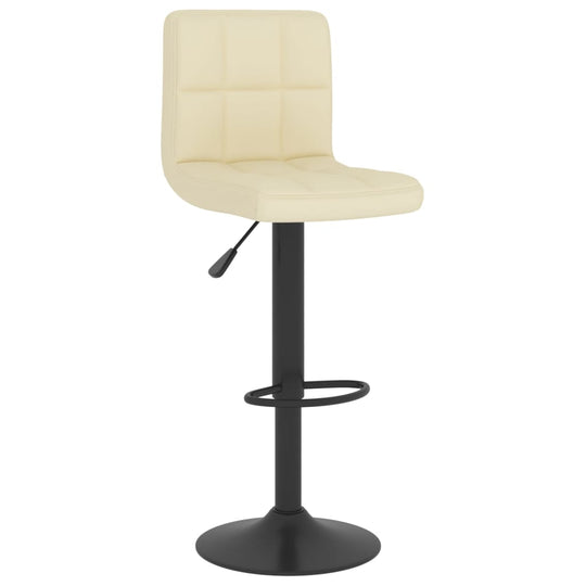 Bar Stool Fabric with chrome-finished base and footrest for optimal seating comfort and adjustable height gas lift mechanism.