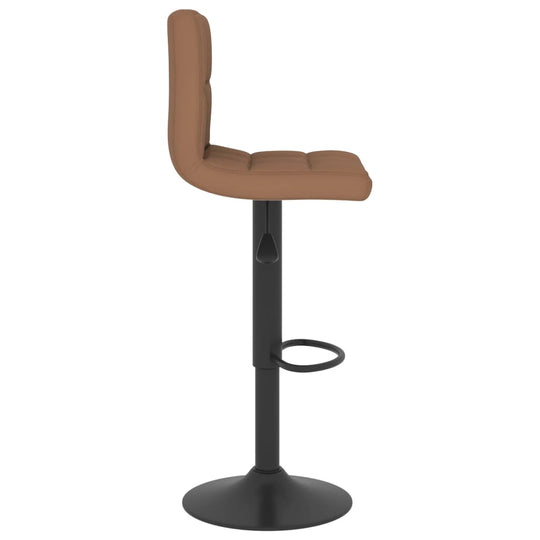 Bar Stool Brown Fabric