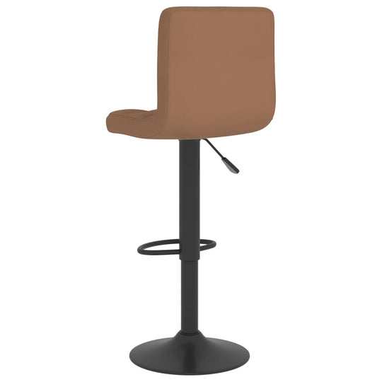 Bar Stool Brown Fabric