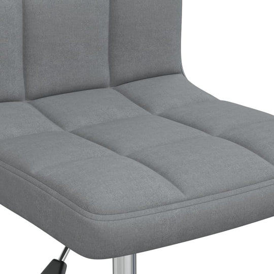 Swivel Office Chair Light Grey Fabric