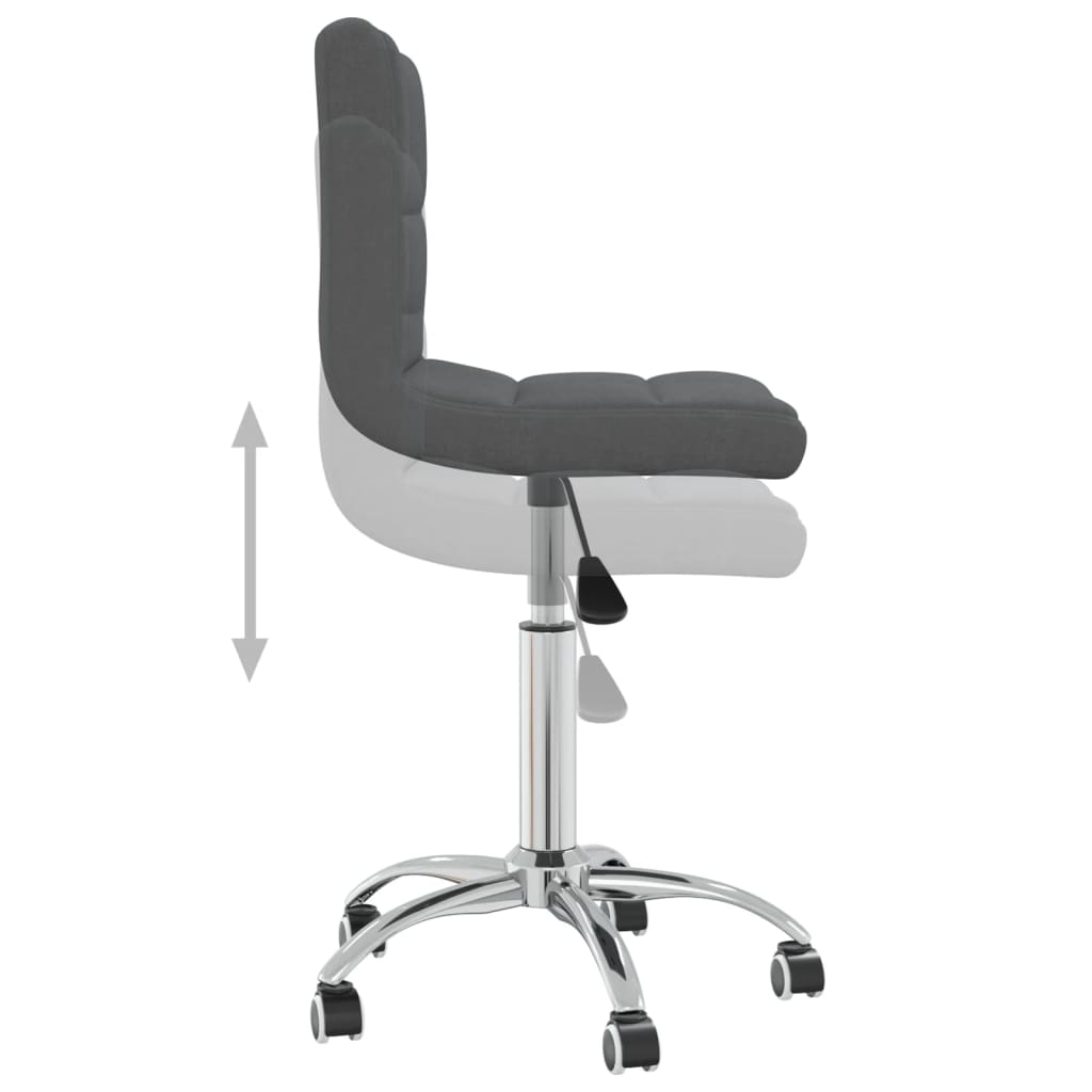 Swivel Office Chair Fabric , Furniture -> Office Furniture -> Office & Desk Chairs , adjustable,brown,dark fabric,dining room,fabric,Furniture -,gray,Kitchen & Dining -,Kitchen & Dining Room Chairs,new-305021,Office & Desk Chairs,Office Furniture -,steel,