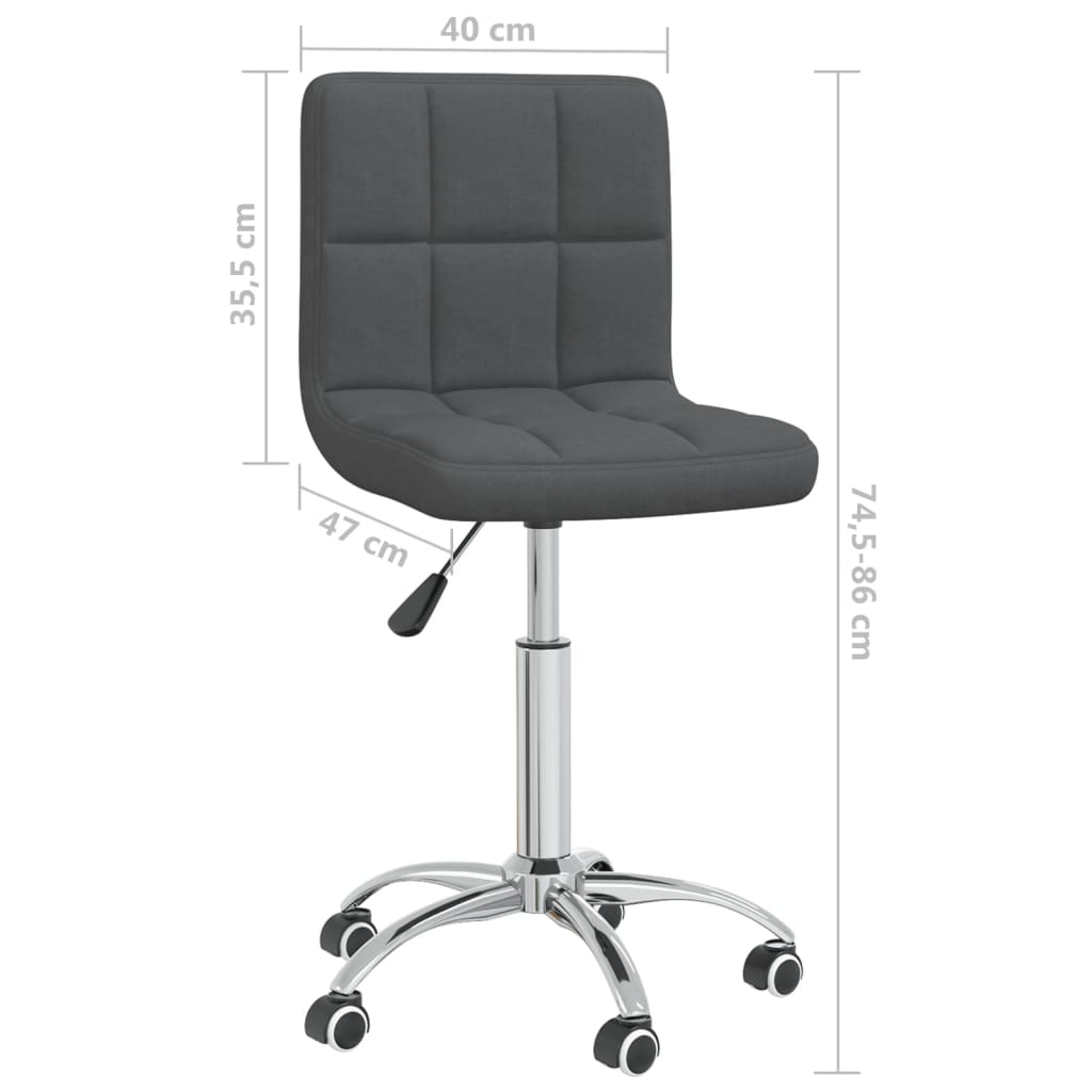 Swivel Office Chair Fabric , Furniture -> Office Furniture -> Office & Desk Chairs , adjustable,brown,dark fabric,dining room,fabric,Furniture -,gray,Kitchen & Dining -,Kitchen & Dining Room Chairs,new-305021,Office & Desk Chairs,Office Furniture -,steel,