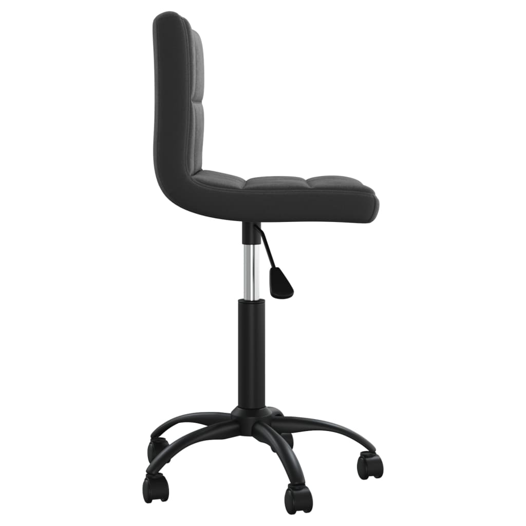 Swivel Office Chair Black Velvet