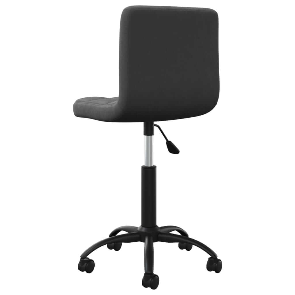 Swivel Office Chair Black Velvet