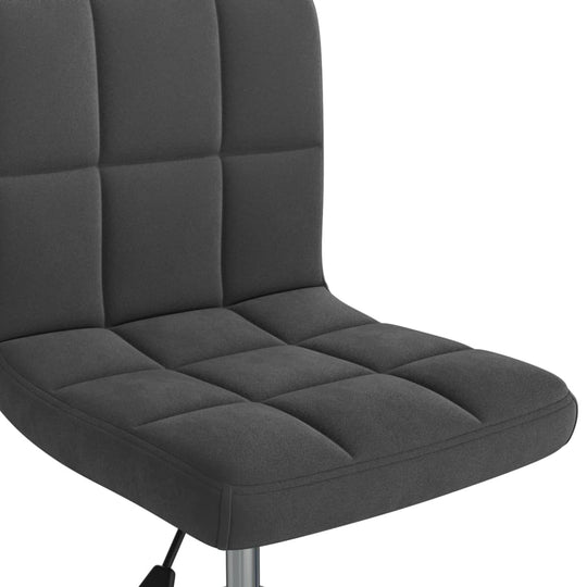 Swivel Office Chair Black Velvet