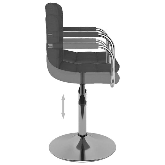 Bar Stool Dark Grey Fabric