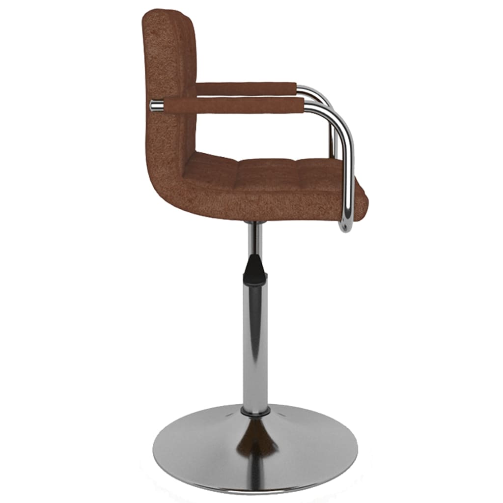 Bar Stool Brown Fabric