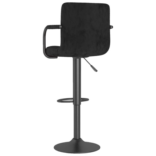 Bar Stools 2 pcs Black Velvet