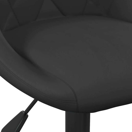 Close-up of Bar Stool Velvet featuring black steel frame and soft velvet upholstery with gas lift mechanism for adjustable height.