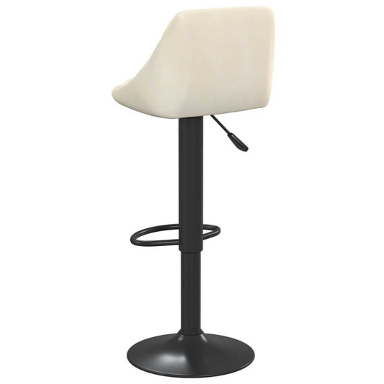 Bar Stools 2 pcs Cream Velvet