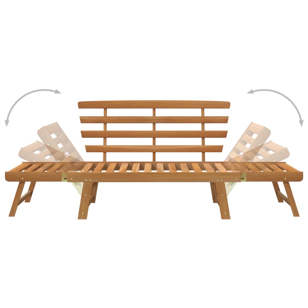 Garden Bench 2-in-1 190 cm Solid Acacia Wood , Furniture -> Outdoor Furniture -> Outdoor Seating -> Outdoor Benches , Chairs -,Decor -,Durable,eligant,Furniture -,Home & Garden -,Home Decor,Modern Design,new-305021,Outdoor Benches,Outdoor Chairs,Outdoor F