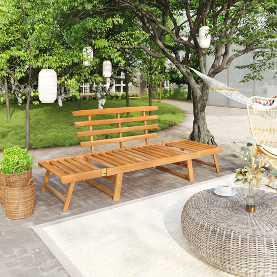 Garden Bench 2-in-1 190 cm Solid Acacia Wood , Furniture -> Outdoor Furniture -> Outdoor Seating -> Outdoor Benches , Chairs -,Decor -,Durable,eligant,Furniture -,Home & Garden -,Home Decor,Modern Design,new-305021,Outdoor Benches,Outdoor Chairs,Outdoor F