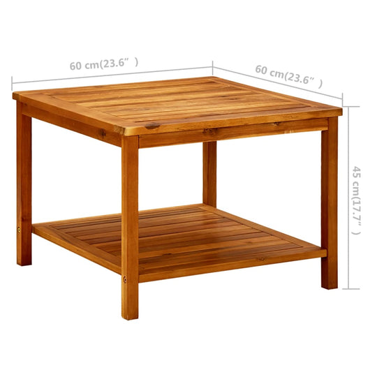 Coffee Table 60x60x45 cm Solid Acacia Wood , Furniture -> Tables -> Accent Tables -> Coffee Tables , Accent Tables -,Coffee Tables,Durable,eligant,Furniture -,Home & Garden -,Home Decor,Modern Design,new-305021,Outdoor Furniture -,Tables -,Wooden Furnitur