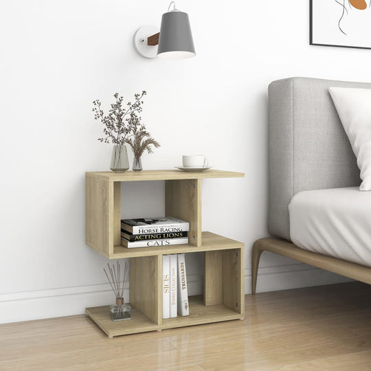 Bedside Cabinet Sonoma Oak 50x30x51.5 cm Engineered Wood