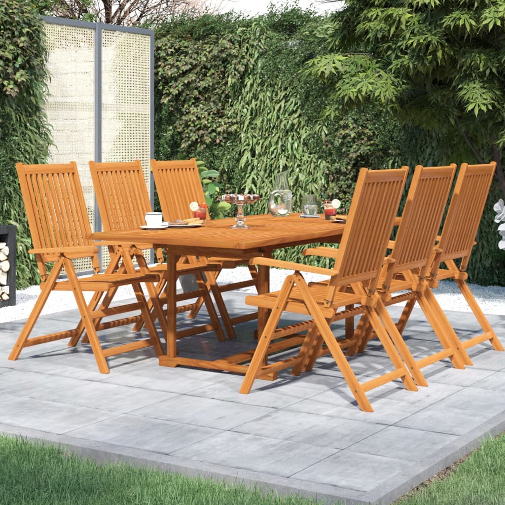 7 Piece Garden Dining Set Solid Wood Acacia , Furniture -> Outdoor Furniture -> Outdoor Furniture Sets , Chairs -,Decor -,Durable,eligant,Furniture -,Home & Garden -,Home Decor,Modern Design,new-305021,Outdoor Furniture -,Outdoor Furniture Sets,Outdoor Se