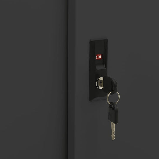 Office Cabinet with Sliding Door  90x40x90 cm Steel