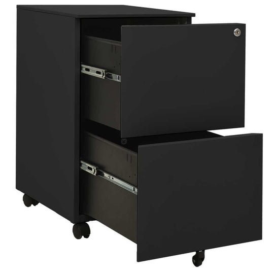 Mobile File Cabinet Anthracite 39x45x67 cm Steel